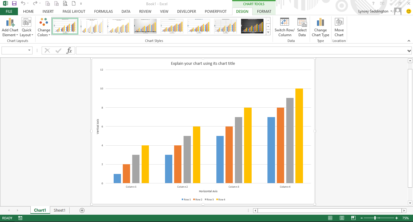 Microsoft Excel Charts, PSP